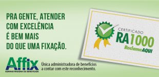 Affix Benefícios ganha selo do ReclameAQUI que comprova excelentes ...